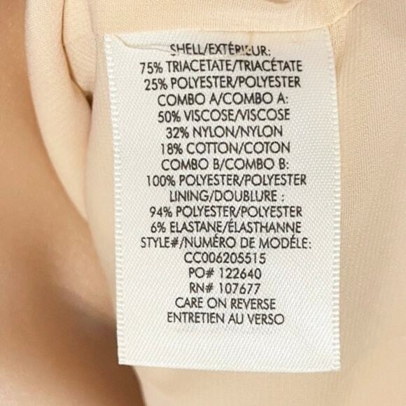 NEW ALICE + OLIVIA Vanita Corded Lace Bodice Satin Midi Slip Dress 8 Nude Black - Picture 8 of 9